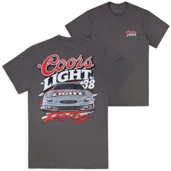 Coors Light Racing 38 Front and Back Print T-Shirt-XLarge