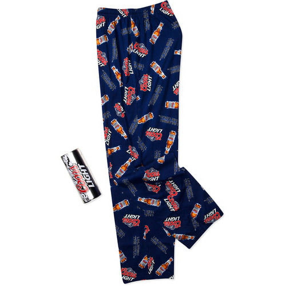 Coors Lite Men s Fleece Pajama Pants in a Can Walmart