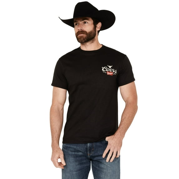 Coors Men's Banquet Logo Short Sleeve Graphic T-Shirt Black US