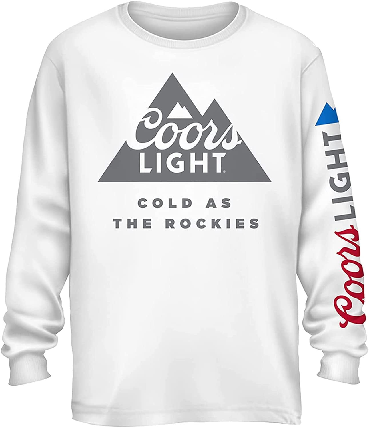 Coors Mens Miller Light Shirt As Cold As The Rockies Beer Logo