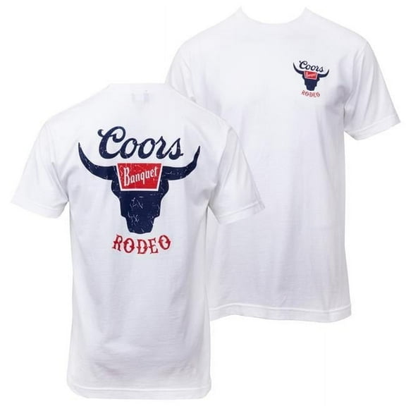 Coors  Rodeo Front & Back Print T-Shirt, Extra Large