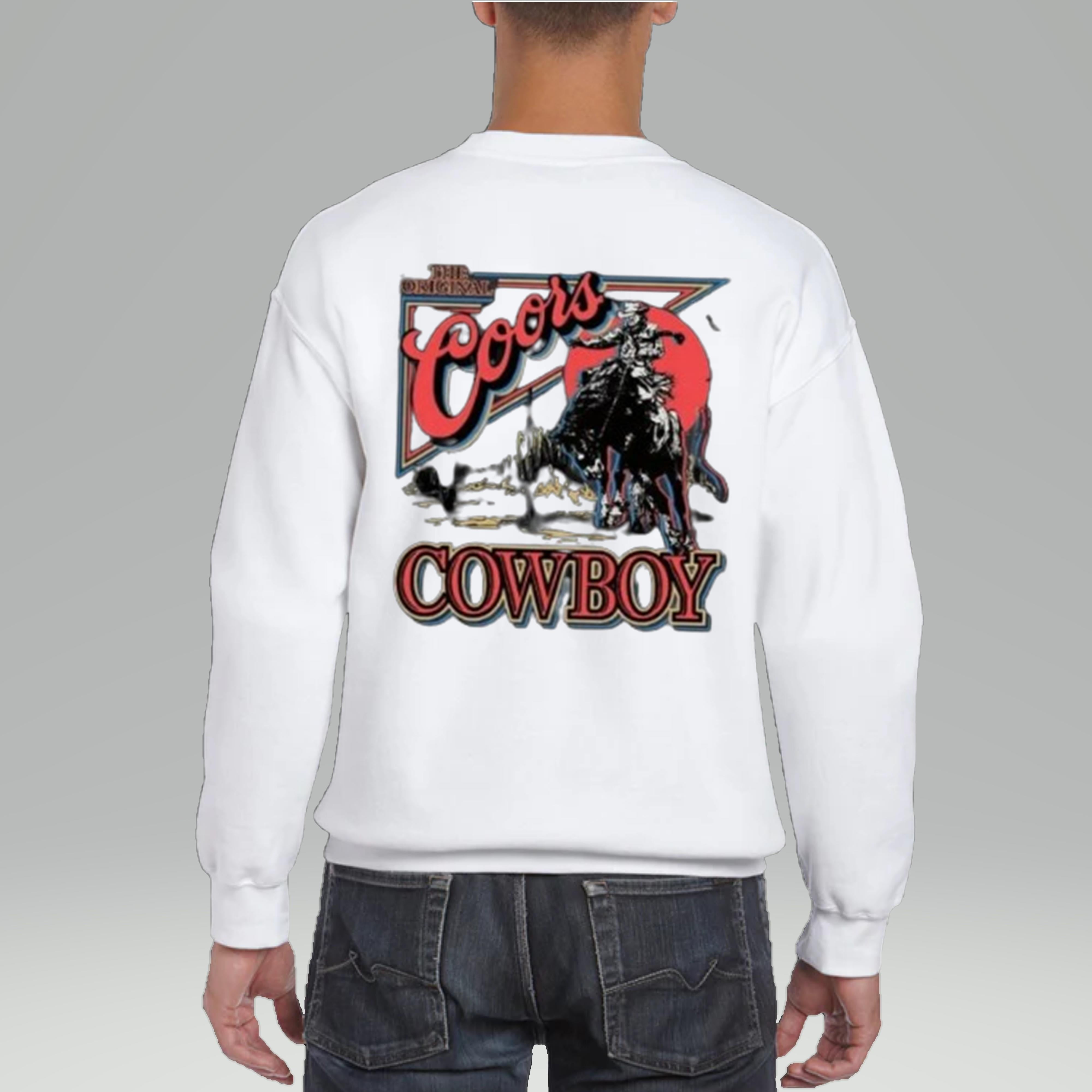 Coors Western Cowboy Sweatshirt Vintage 90S Western Shirt Retro Coors Tee Walmart
