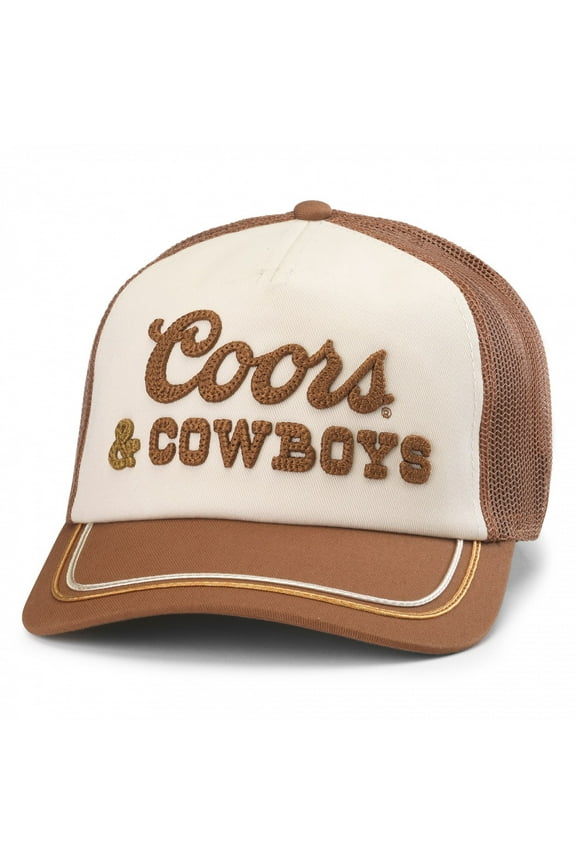 AMERICAN NEEDLE Unisex Coors and Cowboys Beer Radler Adjustable Snapback Baseball Hat (25001A-COORS-BRIV)