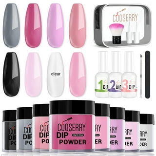 Wakaniya Dip Powder Nail Kit - Sun Color Changing Dip Powder Starter Set 12  Colors Pure Glitter Dipping Powder Manicure Set with Base Activator Top  Coat Tools for Beginner Professional Home Salon