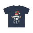 thumbnail image 1 of Cop Elf Unisex T-shirt, S-3XL Christmas Holidays Xmas Elves Police Officer, 1 of 2
