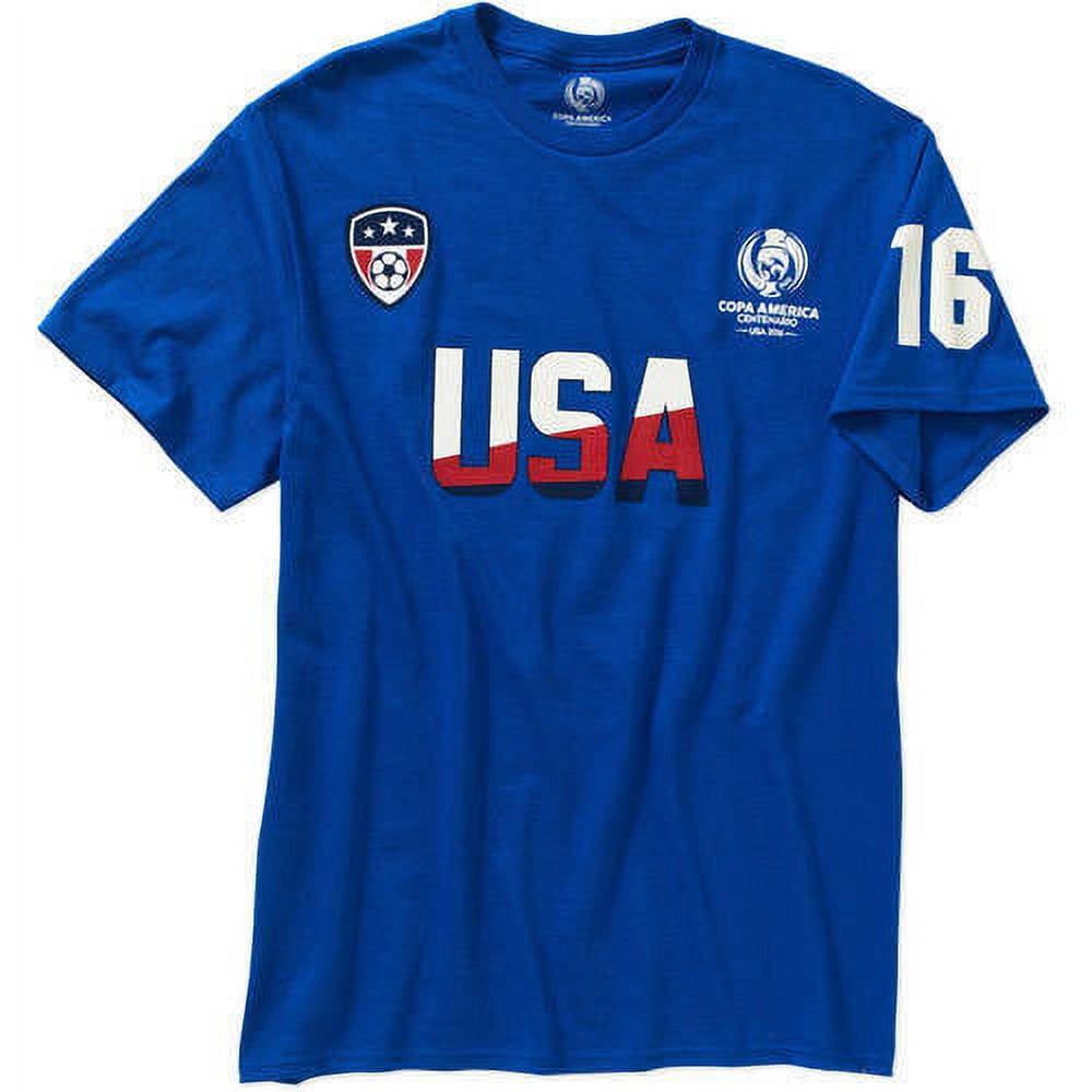 Copa America Big Men's Team USA Short Sleeve Tee, 2XL