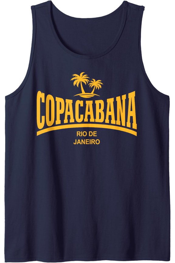 Copacabana (Beach) - Rio De Janeiro Tank Top Size S-3XL