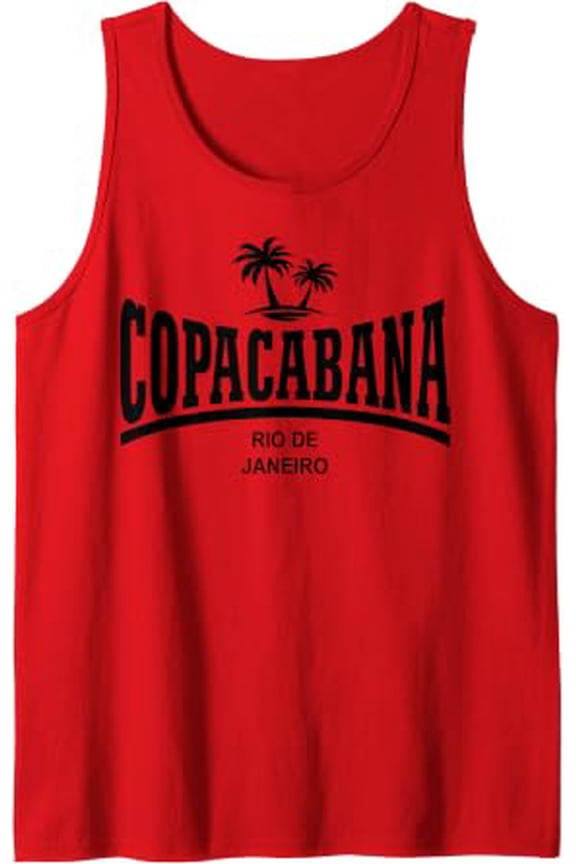 Copacabana Rio De Janeiro Tank Top Size S-3XL