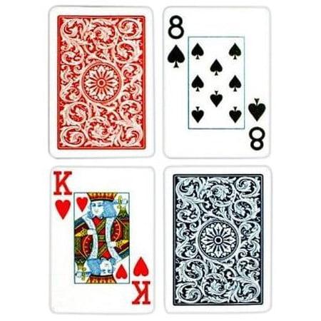 Copag Poker Size Jumbo Index 1546 Playing Cards (Blue Red Setup) 3 Pack