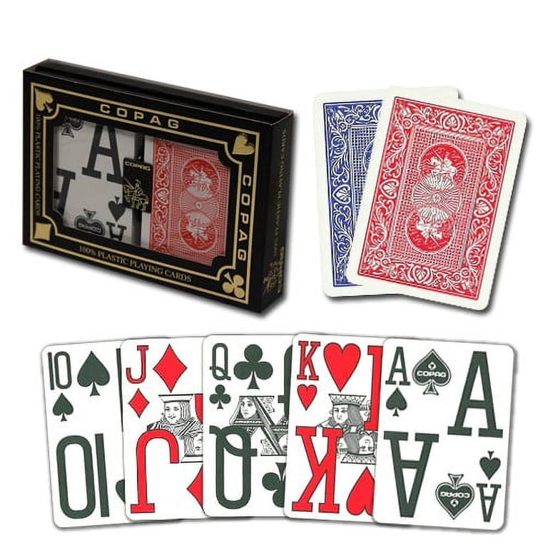 Copag Red Blue Poker Size Magnum Index - Walmart.com