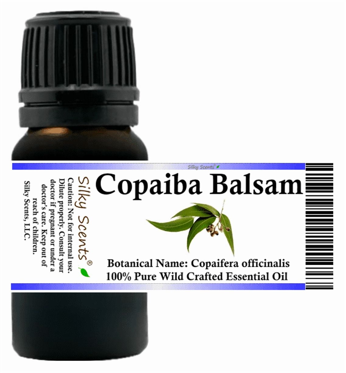 Copaiba Balsam Wild Crafted Essential Oil 1 fl oz (30 ml) - 100% Pure and Natural by Silky Scents