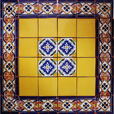 Copal Mexican Tile Set Backsplash Mural