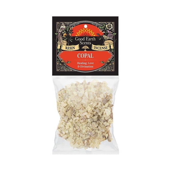 Copal Natural Resin Incense 1oz Pack | Premium Plant Resin Incense for Meditation, Church Ceremony or House Cleansing