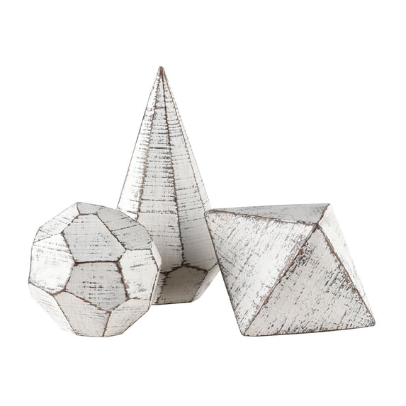 Elk Home Copas Decorative Object in White - Set of 3