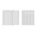 thumbnail image 1 of Copco 2-piece Clear Flatware Drawer Organizer Set with a Gray Liner, 1 of 7