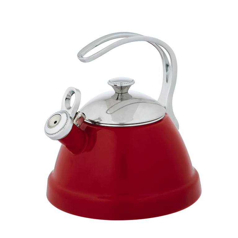 Whistle kettle stainless steel enamel color for gas open flame