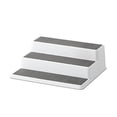 thumbnail image 1 of copco 2555-0189 non-skid 3-tier spice pantry kitchen cabinet organizer, 10-inch, white/gray, 1 of 5