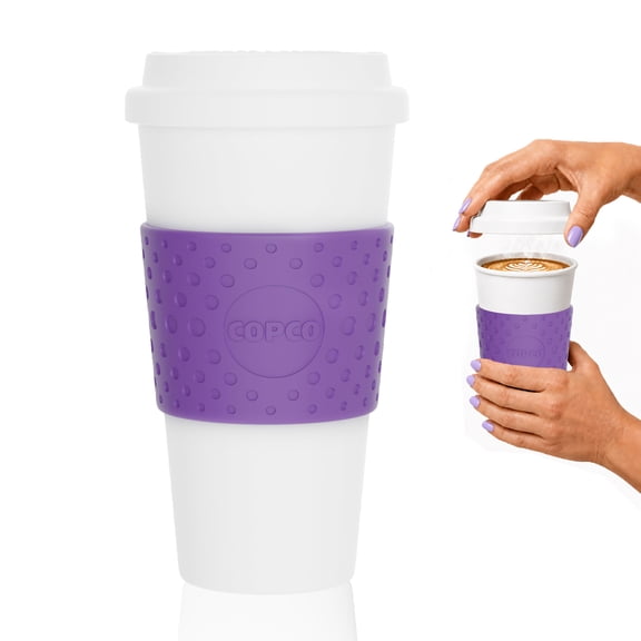 Copco Acadia 16 oz Plastic Insulated Travel Mug, Lilac
