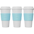 thumbnail image 1 of Copco Acadia Travel Mug With Non Slip Sleeve Double Wall Insulation BPA Free 16 Oz Pack Of 3, Azure Blue New, 1 of 7