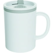 Copco Desk Mug 16 oz - Durable BPA-Free, Double-Wall Insulation for Hot & Cold Drinks, Microwave & Dishwasher Safe, Ideal for Office, Home, Travel - Spill-Resistant Reusable Mug Grey