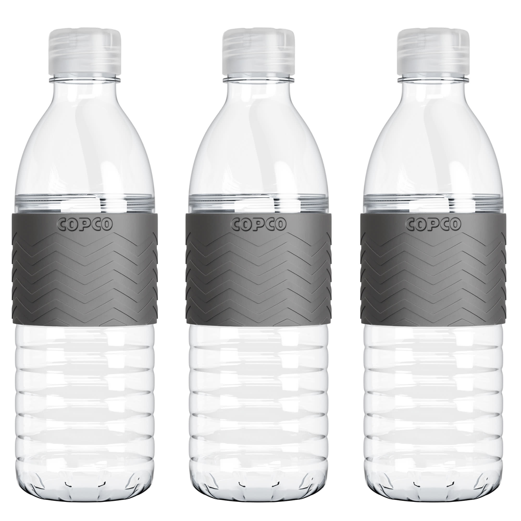 Copco Hydra 16.9 oz Tritan Water Bottle with Spill Resistant Lid & Non-Slip  Sleeve, Set of 3 - BPA-Free, Dishwasher Safe, Fits Cup Holders, Great for  ...