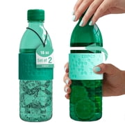 Copco Hydra 16.9oz Reusable Water Bottle, Set of 2 Green & Hunter Green