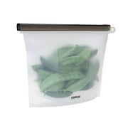 Copco Silicone Food Grade Reusable Storage Bag, Medium 33.8 oz., Clear