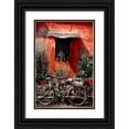 thumbnail image 1 of Copeland, Gill 13x18 Black Ornate Wood Framed with Double Matting Museum Art Print Titled - Indian Bicycle, 1 of 4