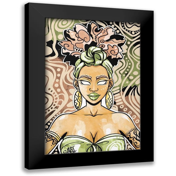 Copeland, Justin 11x14 Black Modern Framed Museum Art Print Titled - Nailah