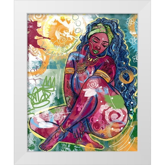 Copeland, Justin 12x14 White Modern Wood Framed Museum Art Print Titled - Isoke