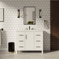 thumbnail image 1 of Copenhagen 42" Bathroom Vanity with White Cabinet and Engineered Marble Top, 1 of 7
