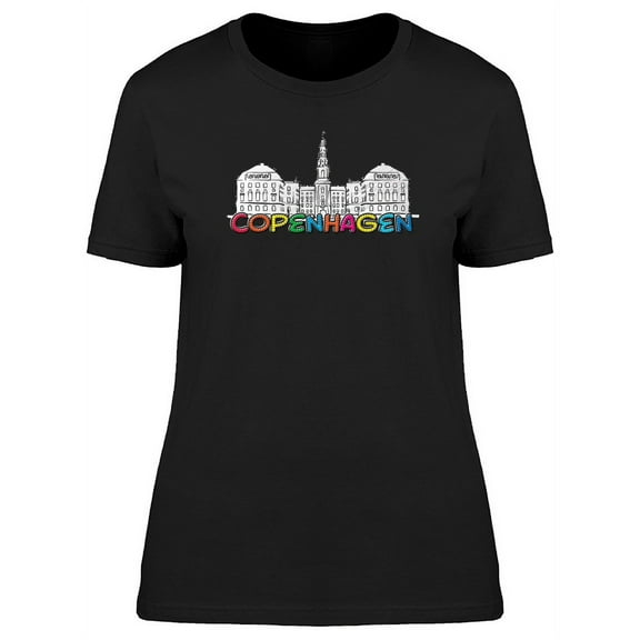 Copenhagen B&W Landmark T-Shirt Women -Image by Shutterstock, Female Large