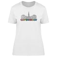 thumbnail image 1 of Copenhagen B&W Landmark T-Shirt Women -Image by Shutterstock, Female XX-Large, 1 of 2