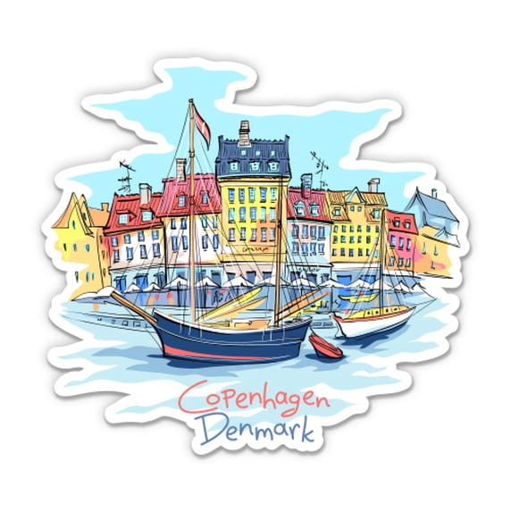 Denmark Meme Sticker Copenhagen Denmark - 12