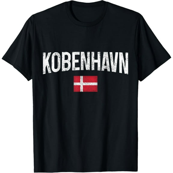 Copenhagen Denmark danish Flag Souvenir Kobenhavn T-Shirt