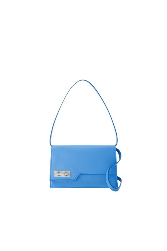 Women's Mini Folder Bag - Leather - Blue Blue
