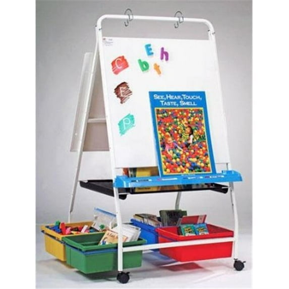 Copernicus Educational Products RC005-PTP1 Classic Royal Reading & Writing Center With Tub Upgrade - 8 Small Tubs