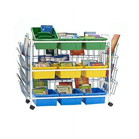 Copernicus Leveled Reading Book Browser with 6 Divided and 3 Open Tubs