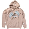 thumbnail image 1 of Copes X Celestial Unisex Limited Edition Rhinestones Angel Hoodie Sweatshirt (Medium, Off Pink), 1 of 3