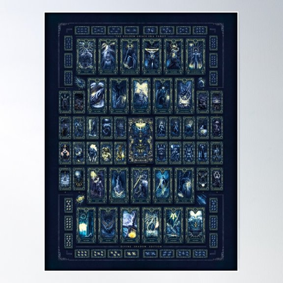 Copia De The Golden Grace Era Tarot By Ghonz In Elden Ring For Living Poster , Poster Print Only