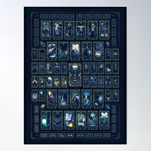 Copia De The Golden Grace Era Tarot By Ghonz Inspired In Elden Ring Poster Wall Art Modern Wall Decor For Living Room Bedroom Art