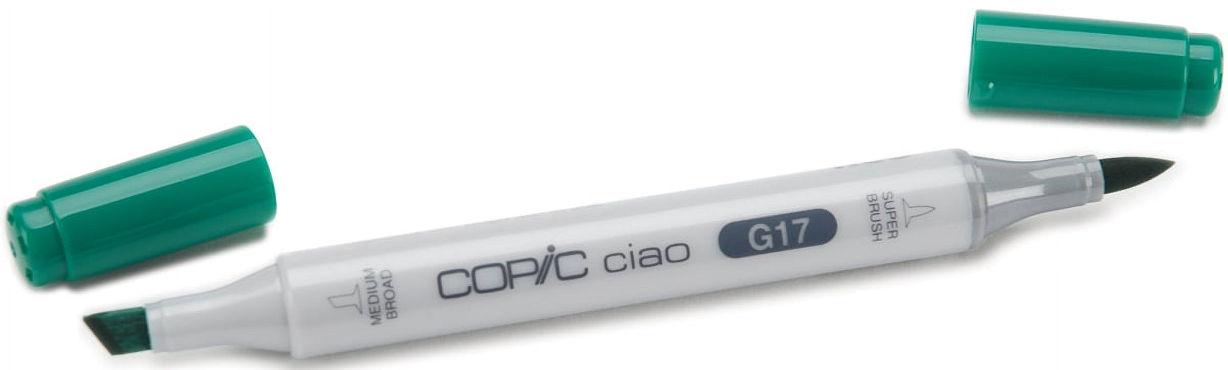 Copic Ciao Markers - Forest Green Alcohol-Based Art Marker, Refillable With Replaceable Nibs, 180 Colors Available