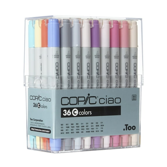 Copic Ciao Marker Set, 36-Colors, Set C