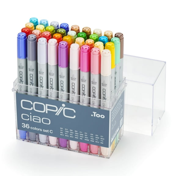 Copic Ciao Marker Set, 36-Piece, Set C