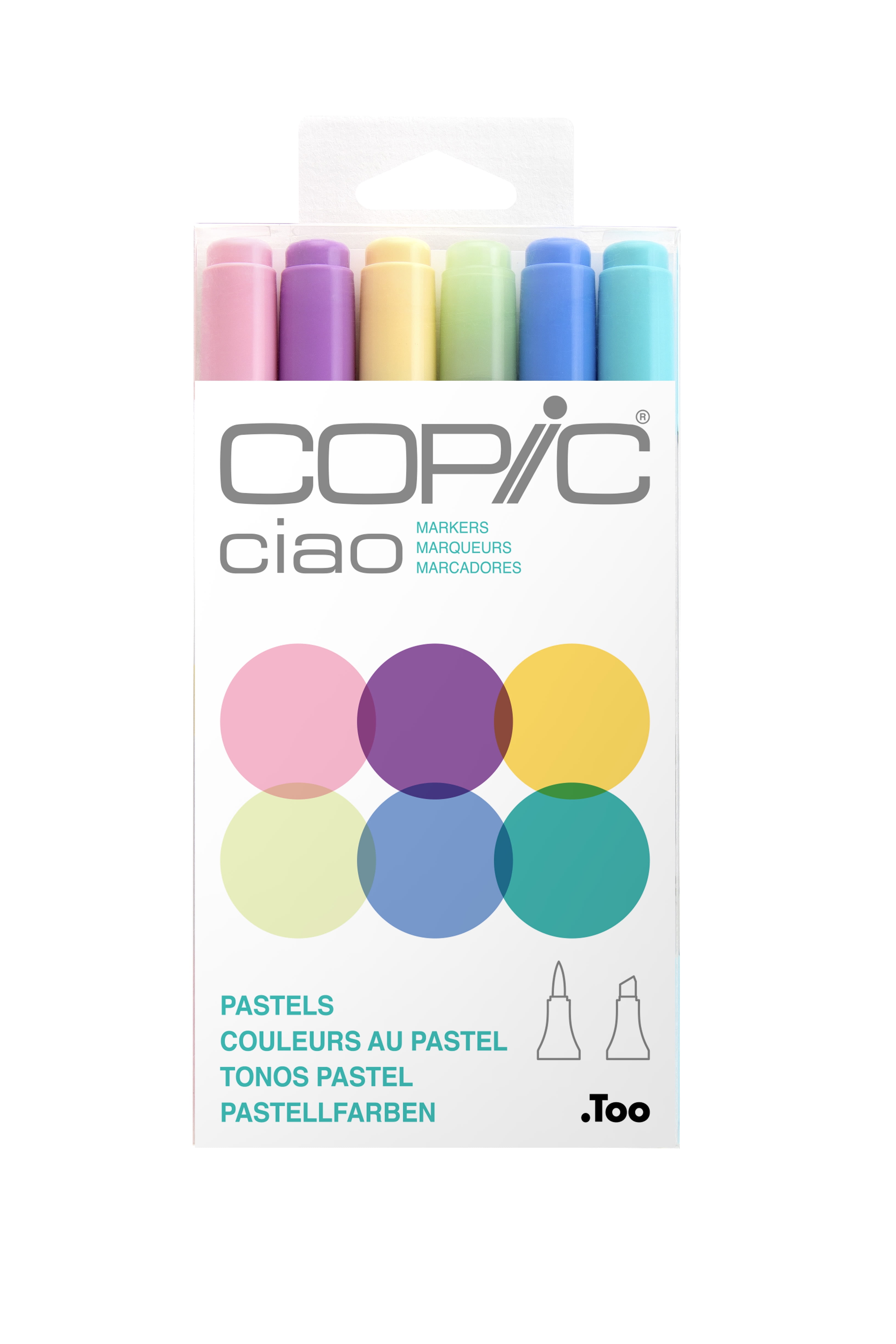 Copic Ciao Marker Set, 6-Colors, Pastels - Walmart.com