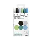 Copic Ciao Marker Set, 6-Colors, Sea