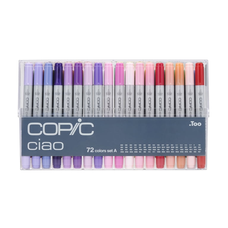 Copic Ciao Marker Set, 72-Piece, Set A - Walmart.com