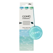 Copic Classic Deisgner Collection, Set of 3 Coloured Marker Pens, Clear Water Tints, Art & Crafts, Colouring, Graphics, Highlighter, Design, Anime, Professional & Beginners, Art Supplies