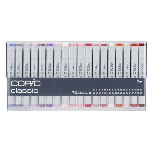 Copic Classic Marker Set, 72-Piece Set, C