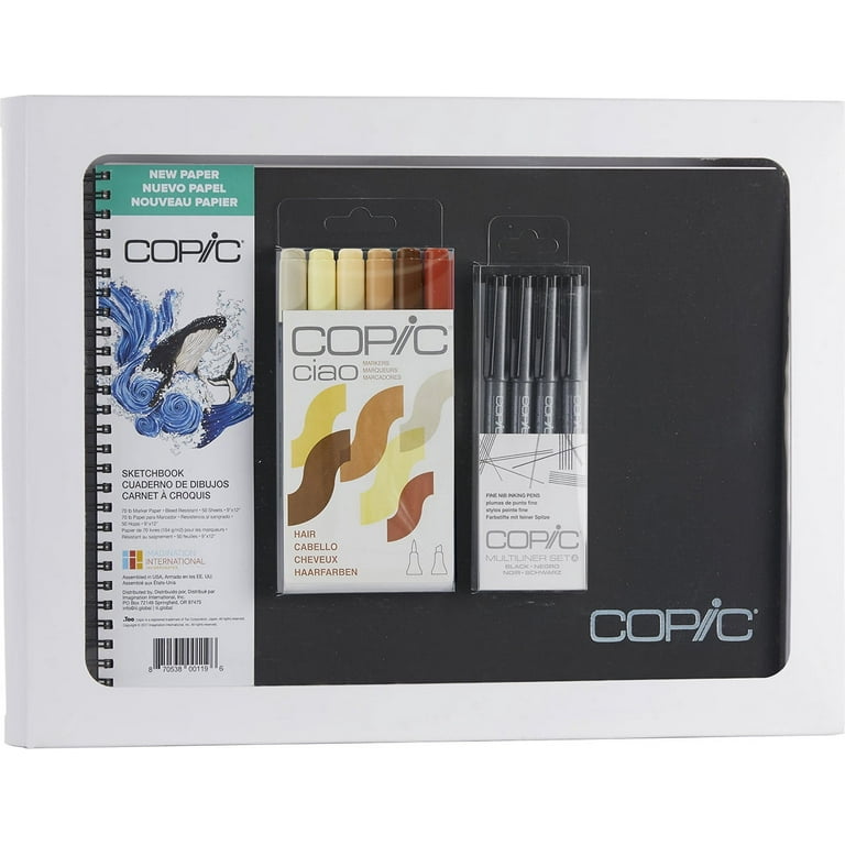 Copic Limited Edition Ciao Sketchbook Kit-Kit 4-Coloring Cats & Dogs+Hair  Colors